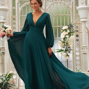Champagne bridesmaid dress